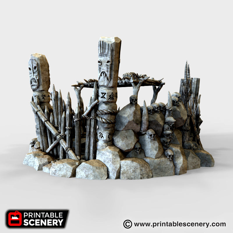 Lost Tribes Burial Platform – Printable Scenery 3D printed tabletop terrain