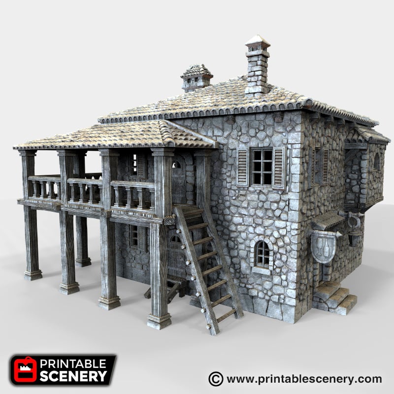 Port Winterdale Tavern – Printable Scenery 3D printed tabletop terrain