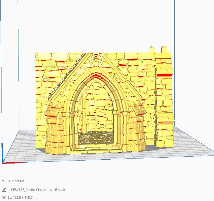 Castle Church – Printable Scenery 3D printed tabletop terrain