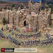 Cheval de frise & Pavise – Printable Scenery 3D printed tabletop terrain