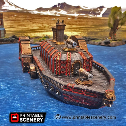 Dwarven Steam Ironclad – Printable Scenery 3D printed tabletop terrain