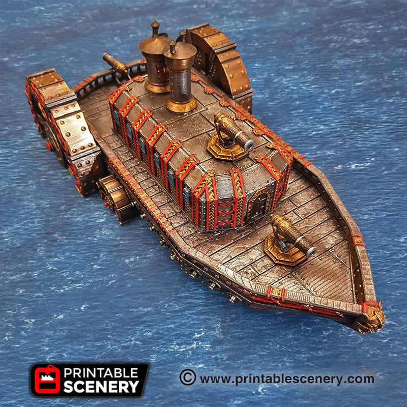 Dwarven Steam Ironclad – Printable Scenery 3D printed tabletop terrain