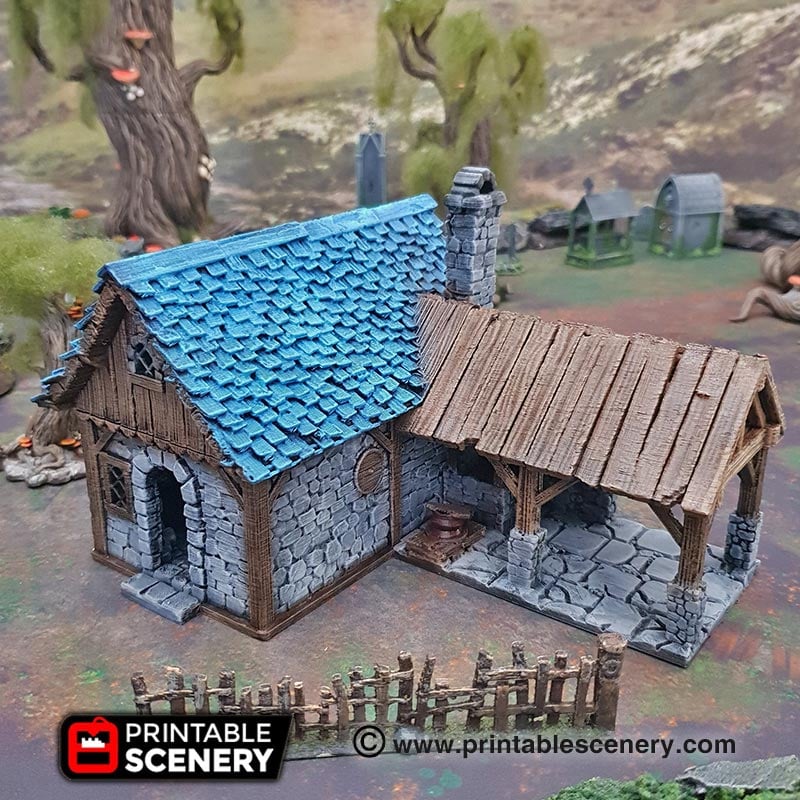 Winterdale Blacksmith – Printable Scenery 3D printed tabletop terrain