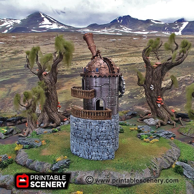 Winterdale Observatory – Printable Scenery 3D printed tabletop terrain
