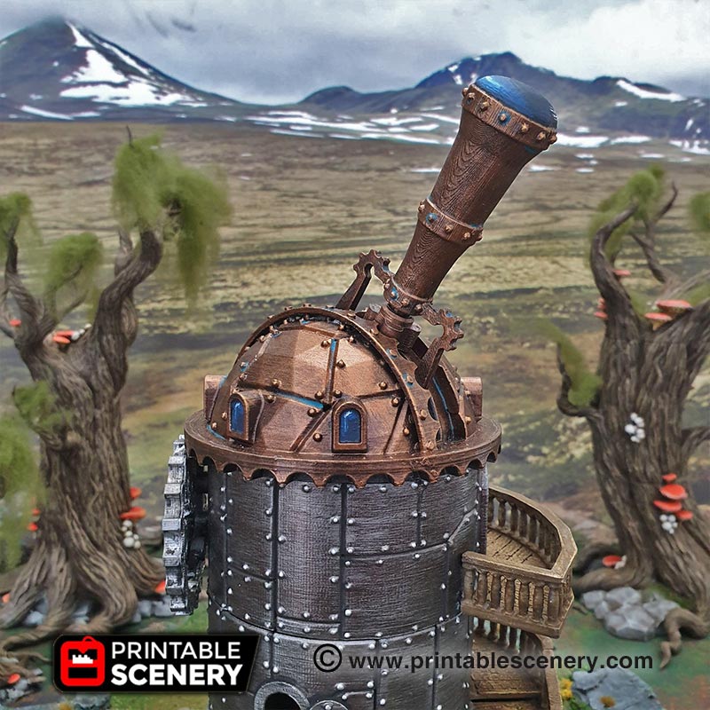 Winterdale Observatory – Printable Scenery 3D printed tabletop terrain