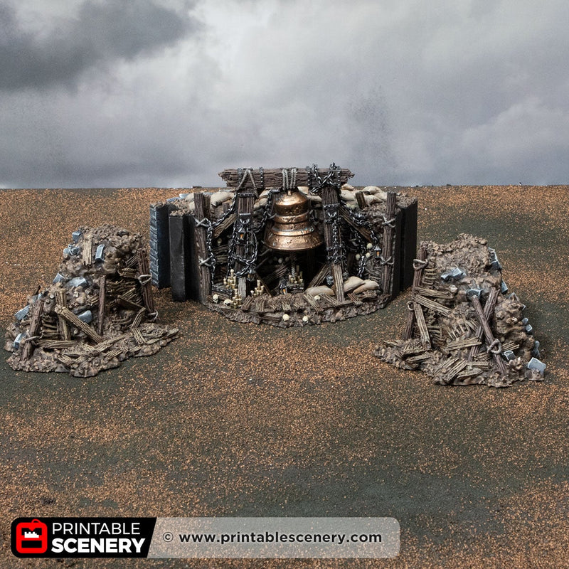Trench Bell – Trench Crusade compatible SystemHEX 3D printed terrain