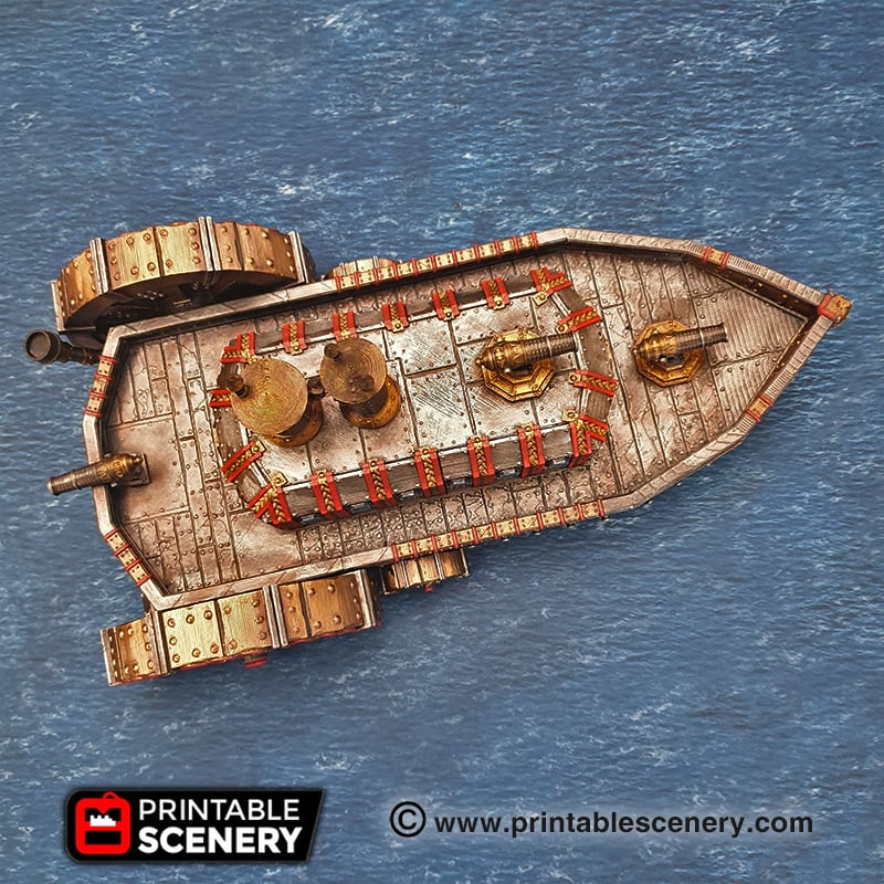 Dwarven Steam Ironclad – Printable Scenery 3D printed tabletop terrain