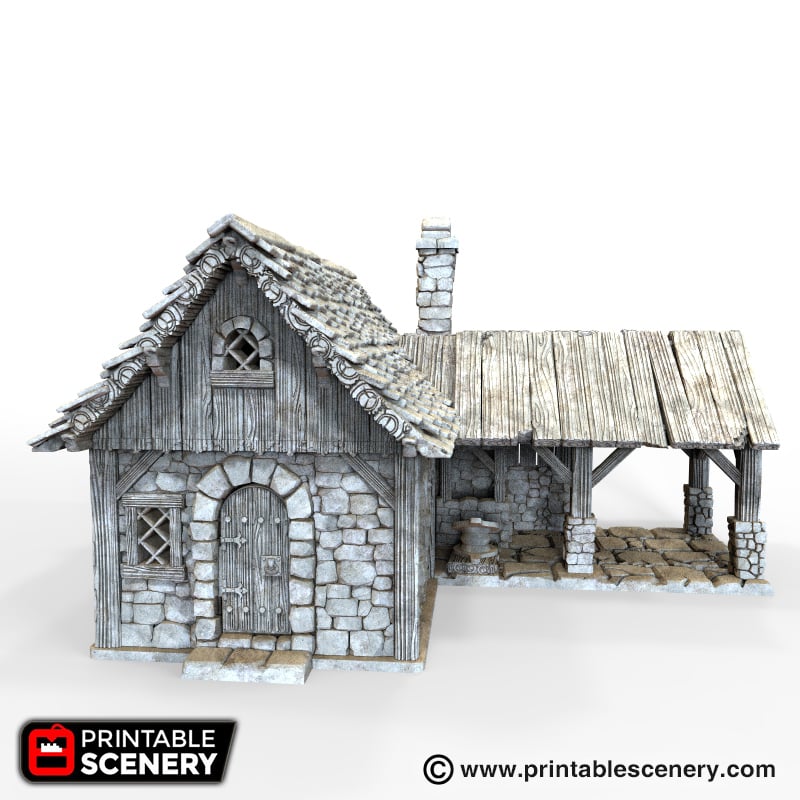 Winterdale Blacksmith – Printable Scenery 3D printed tabletop terrain