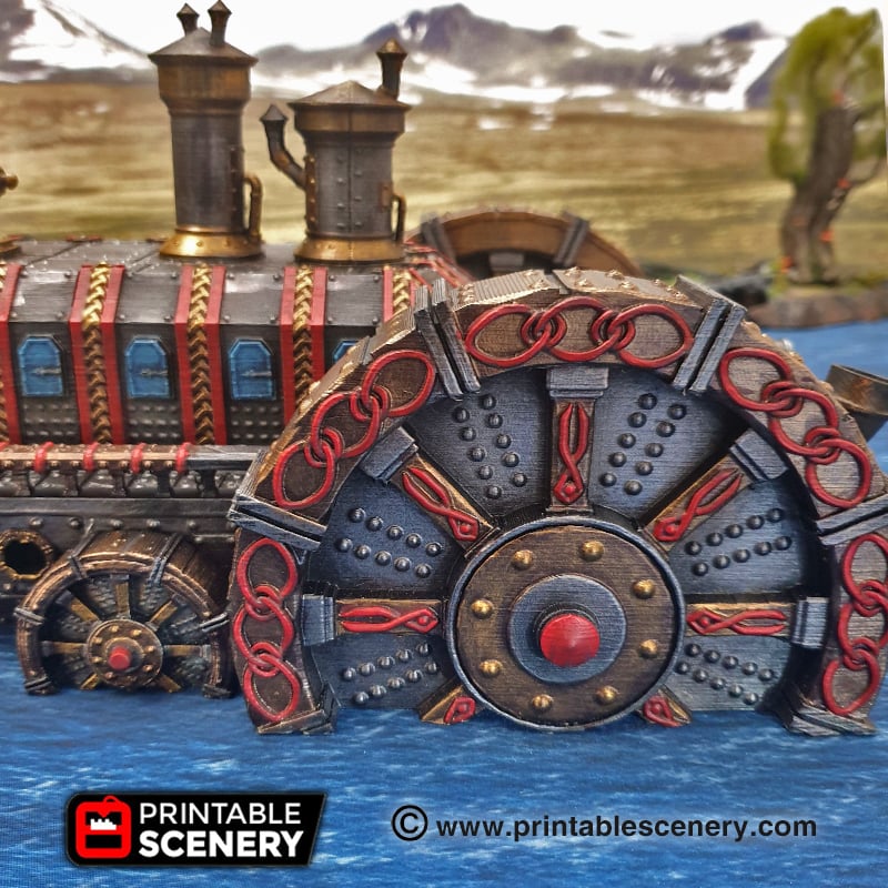 Dwarven Steam Ironclad – Printable Scenery 3D printed tabletop terrain