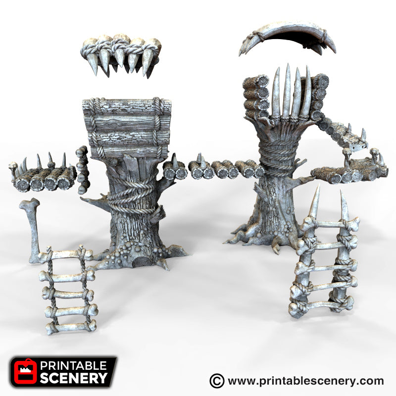 Lost Tribes Tribal Cells – Printable Scenery 3D printed tabletop terrain