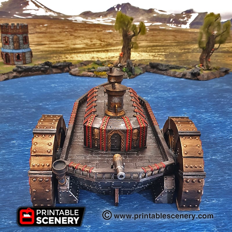 Dwarven Steam Ironclad – Printable Scenery 3D printed tabletop terrain