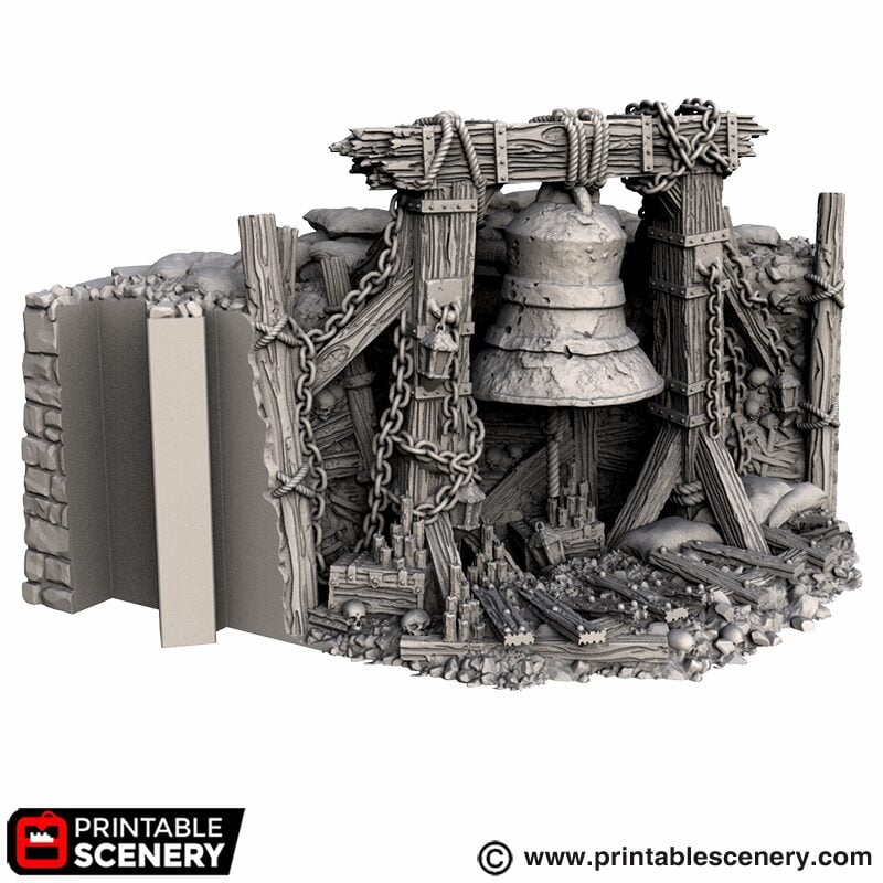 Trench Bell – Trench Crusade compatible SystemHEX 3D printed terrain