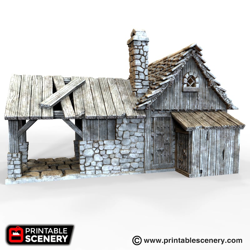 Winterdale Blacksmith – Printable Scenery 3D printed tabletop terrain