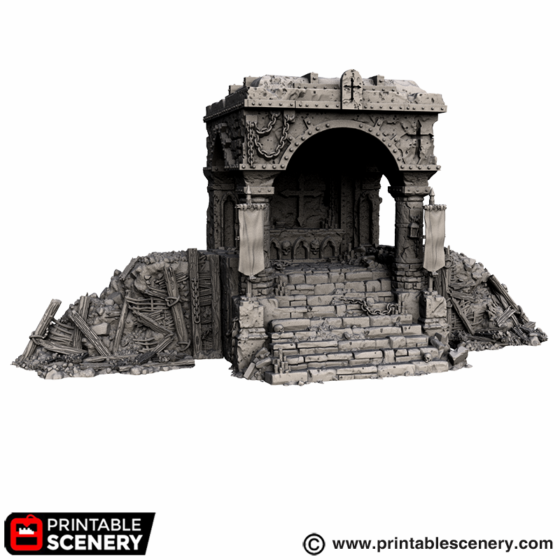 Shrine of Damnation – Trench Crusade compatible SystemHEX 3D printed terrain