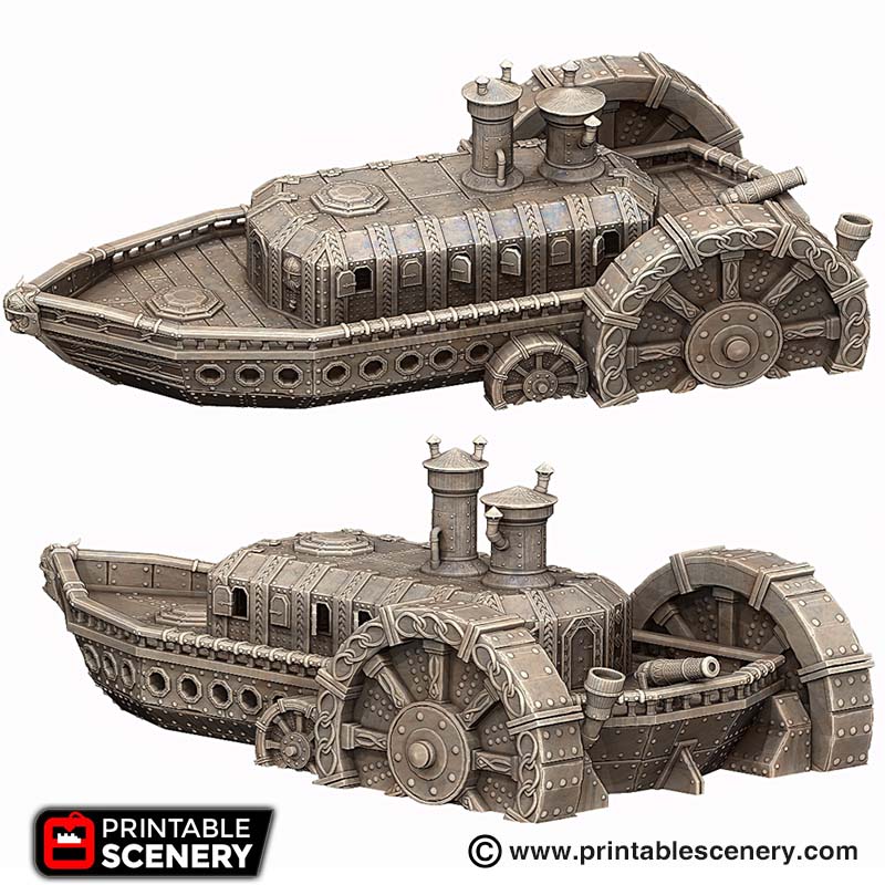 Dwarven Steam Ironclad – Printable Scenery 3D printed tabletop terrain