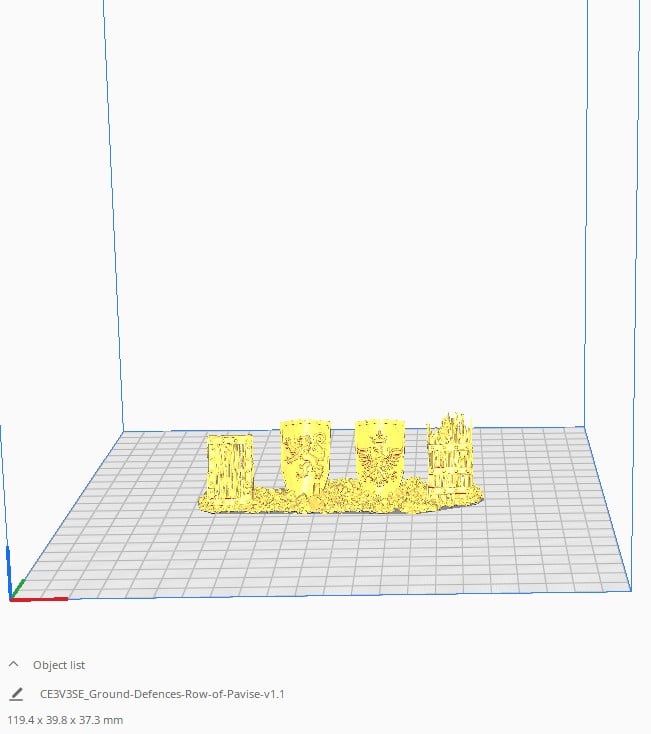 Cheval de frise & Pavise – Printable Scenery 3D printed tabletop terrain
