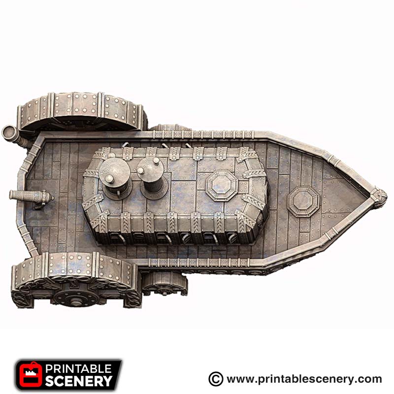 Dwarven Steam Ironclad – Printable Scenery 3D printed tabletop terrain