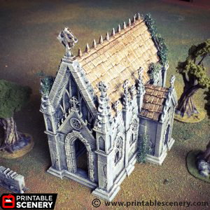 Winterdale Chapel – Printable Scenery 3D printed tabletop terrain