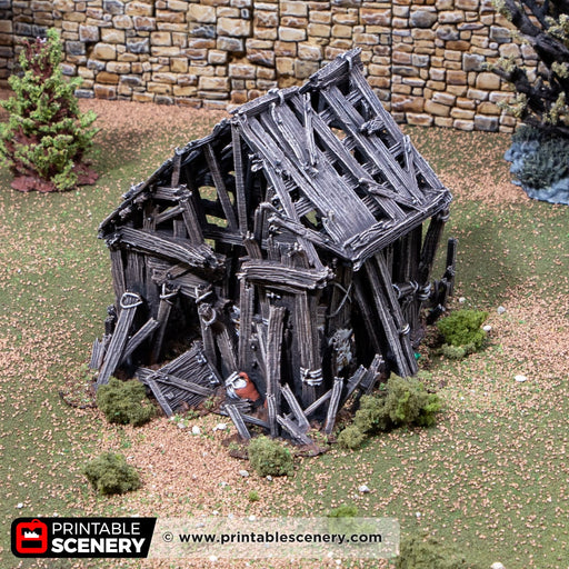 Ruined Ash’s Cottage – Printable Scenery 3D printed tabletop terrain