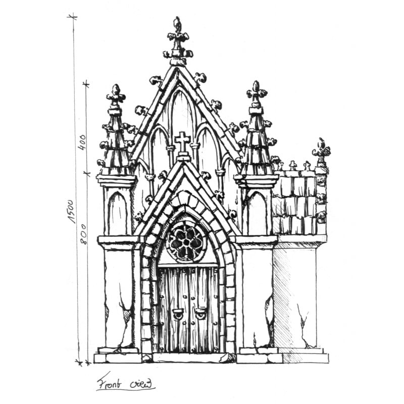 Winterdale Chapel – Printable Scenery 3D printed tabletop terrain