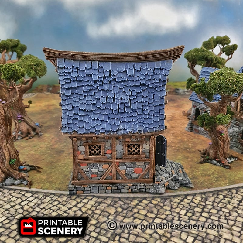 Winterdale Small Cottage – Printable Scenery 3D printed tabletop terrain