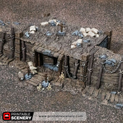 Wooden Dugout – Trench Crusade compatible SystemHEX 3D printed terrain