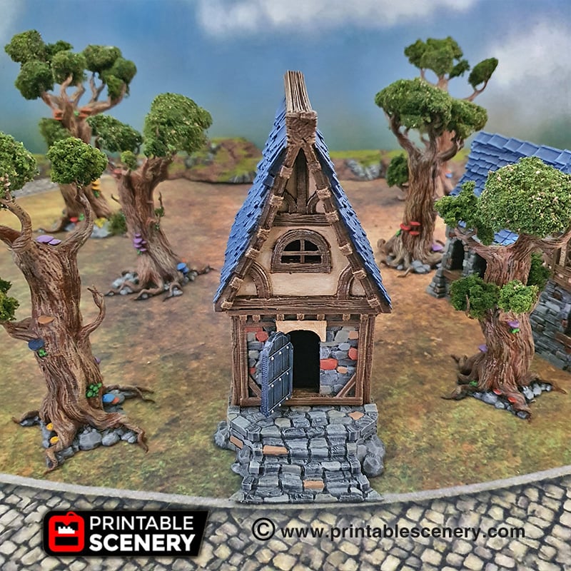 Winterdale Small Cottage – Printable Scenery 3D printed tabletop terrain