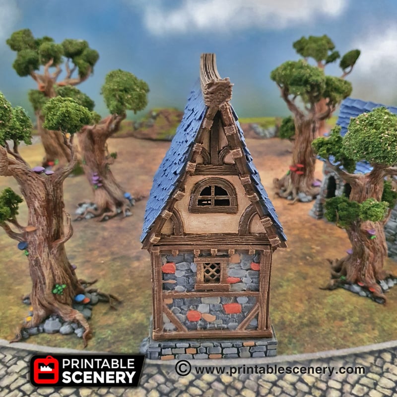 Winterdale Small Cottage – Printable Scenery 3D printed tabletop terrain