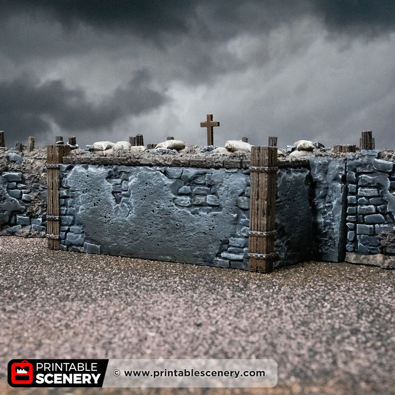Wooden Dugout – Trench Crusade compatible SystemHEX 3D printed terrain
