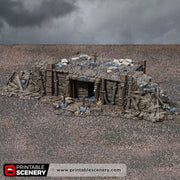 Wooden Dugout – Trench Crusade compatible SystemHEX 3D printed terrain