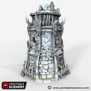 Lost Tribes Ruined Tribal Fort – Printable Scenery 3D printed tabletop terrain
