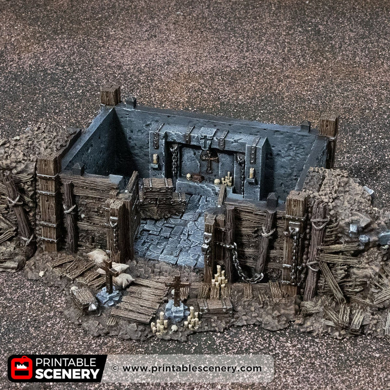 Wooden Dugout – Trench Crusade compatible SystemHEX 3D printed terrain