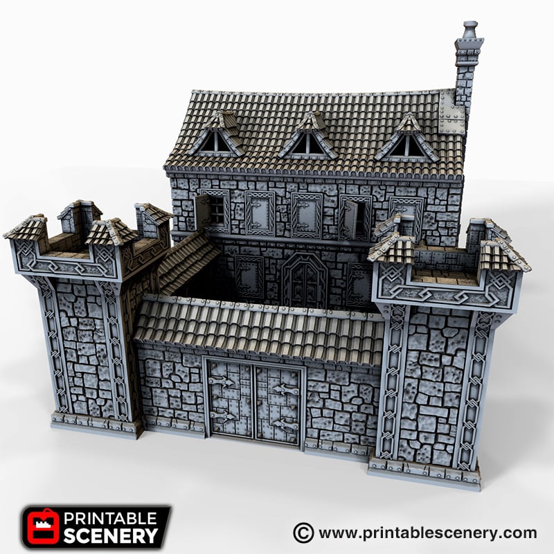 Ironhelm Dwarven Barracks – Printable Scenery 3D printed tabletop terrain