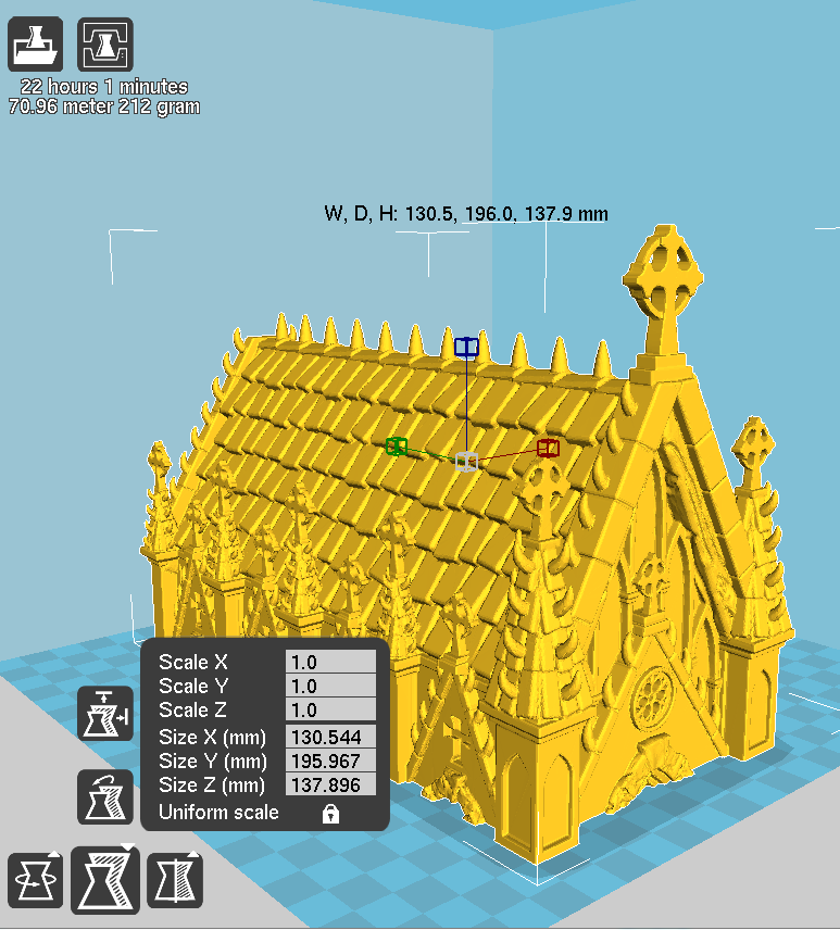 Winterdale Chapel – Printable Scenery 3D printed tabletop terrain