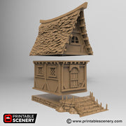 Winterdale Small Cottage – Printable Scenery 3D printed tabletop terrain