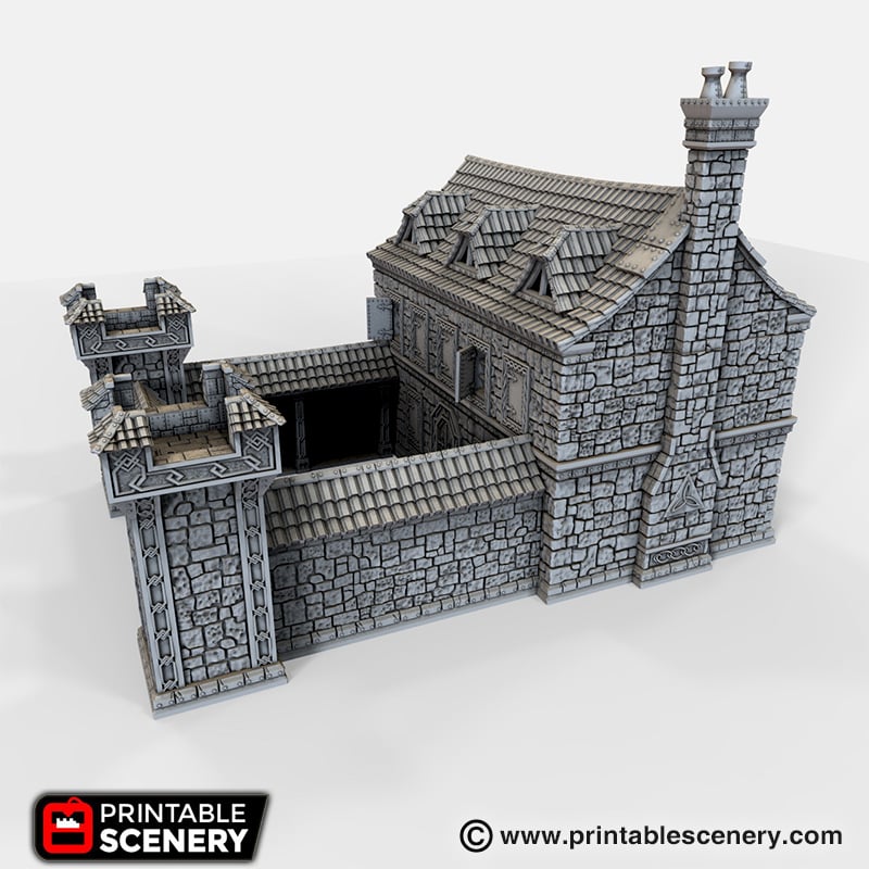Ironhelm Dwarven Barracks – Printable Scenery 3D printed tabletop terrain