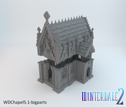 Winterdale Chapel – Printable Scenery 3D printed tabletop terrain