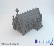 Winterdale Chapel – Printable Scenery 3D printed tabletop terrain