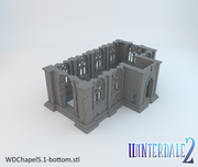 Winterdale Chapel – Printable Scenery 3D printed tabletop terrain