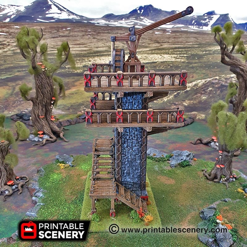 Ironhelm Dwarven Skydock – Printable Scenery 3D printed tabletop terrain