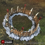 Lost Tribes Fighting Pits – Printable Scenery 3D printed tabletop terrain