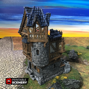 Port Winterdale Ruined Governor's Mansion – Printable Scenery 3D printed tabletop terrain