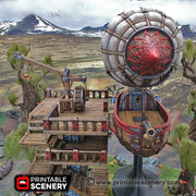 Ironhelm Dwarven Skydock – Printable Scenery 3D printed tabletop terrain