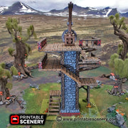 Ironhelm Dwarven Skydock – Printable Scenery 3D printed tabletop terrain