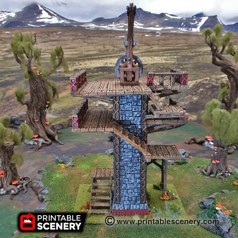 Ironhelm Dwarven Skydock – Printable Scenery 3D printed tabletop terrain