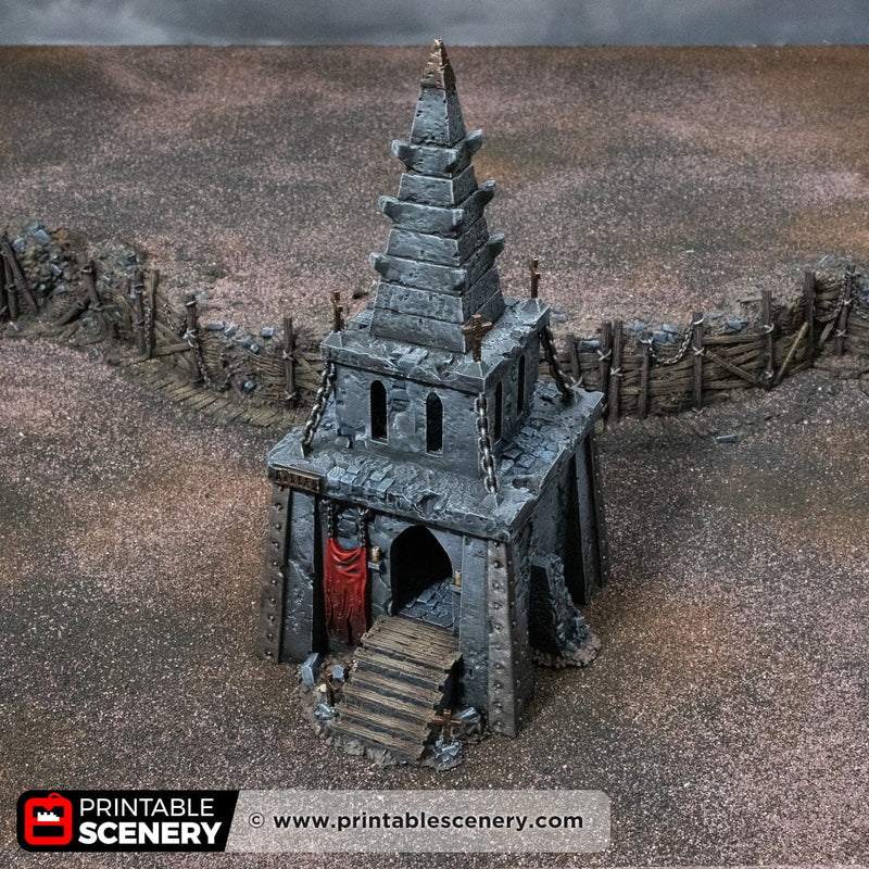 Trench Chapel – Trench Crusade compatible SystemHEX 3D printed terrain