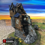 Port Winterdale Ruined Governor's Mansion – Printable Scenery 3D printed tabletop terrain