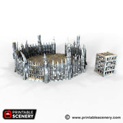 Lost Tribes Fighting Pits – Printable Scenery 3D printed tabletop terrain