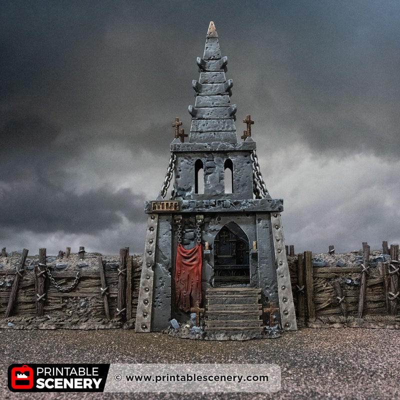 Trench Chapel – Trench Crusade compatible SystemHEX 3D printed terrain