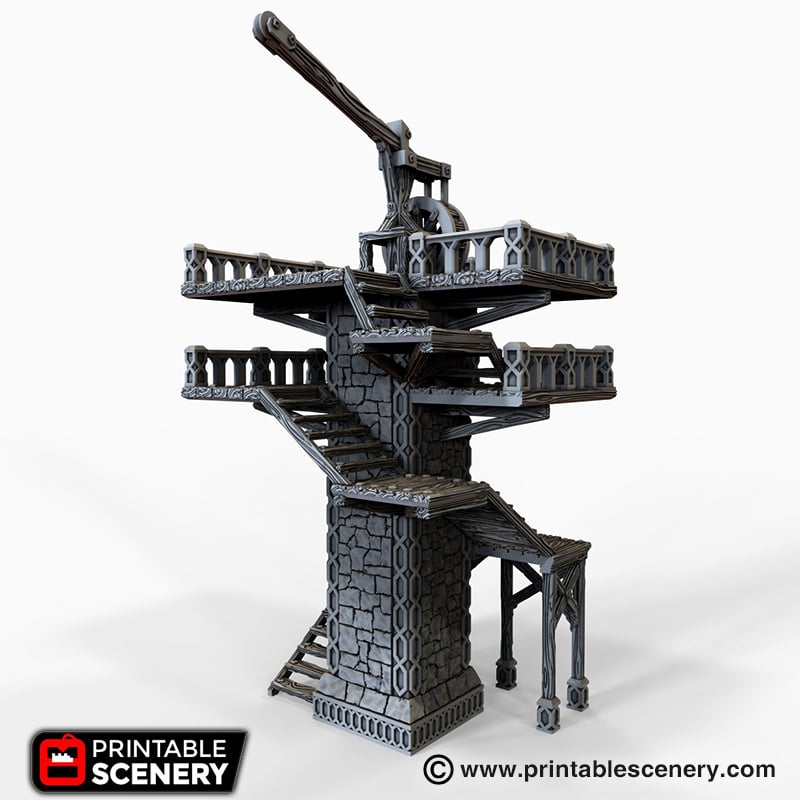 Ironhelm Dwarven Skydock – Printable Scenery 3D printed tabletop terrain